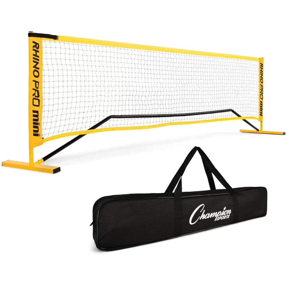 image:imageChampion Sports Adjustable Sport Net Portable Sport Game Net for Volleyball Tennis Pickleball and Badminton Multiple WidthsYellow 10W x 63H