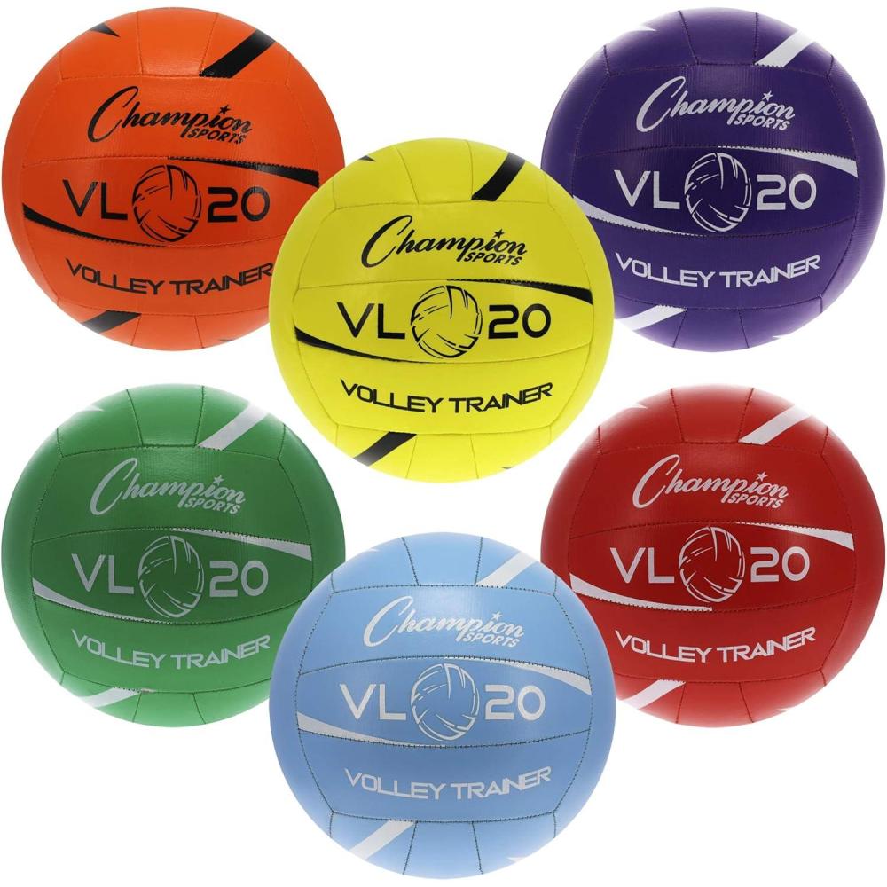 image:imageChampion Sports Training Volleyball Size 8 Indoor and Outdoor with Soft HandSewn Nylon Panels Lightweight Volleyballs for Practicing Recreation Premium Volleyball Equipment and Gear SetSize 8 20 Lighter