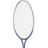 Champion Sports 24″ Twin Shaft Badminton Racket with Braided Nylon Strings (Single Racket) – Silver/Blue – For Beginners