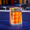Champion Sports 3 Star Table Tennis Ball Pack – Tournament Size, Orange, Box of 38, 40mm Seamless, CTTA & ITTA Approved