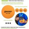 Champion Sports 3 Star Table Tennis Ball Pack – Tournament Size, Orange, Box of 38, 40mm Seamless, CTTA & ITTA Approved