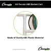 Champion Sports ATRCT Heavy Duty ABS Racket/Ball,Cart, 32.5 x 19 x 35-Inch, White