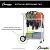 Champion Sports ATRCT Heavy Duty ABS Racket/Ball,Cart, 32.5 x 19 x 35-Inch, White