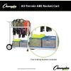 Champion Sports ATRCT Heavy Duty ABS Racket/Ball,Cart, 32.5 x 19 x 35-Inch, White