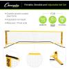 Champion Sports Adjustable Sport Net: Portable Sport Game Net for Volleyball, Tennis, Pickleball, and Badminton – Multiple Widths(Yellow (10’W x 63″H))