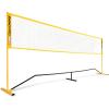 Champion Sports Adjustable Sport Net: Portable Sport Game Net for Volleyball, Tennis, Pickleball, and Badminton – Multiple Widths(Yellow (14’W x 63″H))
