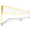 Champion Sports Adjustable Sport Net: Portable Sport Game Net for Volleyball, Tennis, Pickleball, and Badminton – Multiple Widths(Yellow (18’W x 63″H))