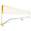 Champion Sports Adjustable Sport Net: Portable Sport Game Net for Volleyball, Tennis, Pickleball, and Badminton – Multiple Widths(Yellow (20’W x 63″H))