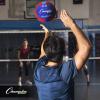 Champion Sports Fabric Volleyball with No-Sting Cover, Indoor – Soft Volleyballs for Beginners – Red/Blue