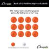 Champion Sports Field Hockey Practice Balls – 12 Pack in Multiple Colors(Orange)