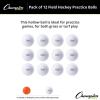 Champion Sports Field Hockey Practice Balls – 12 Pack in Multiple Colors(White)