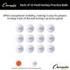 Champion Sports Field Hockey Practice Balls – 12 Pack in Multiple Colors(White)