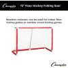Champion Sports Floor Hockey Collapsible Goal ((Red)