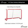Champion Sports Floor Hockey Collapsible Goal ((Red)