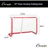 Champion Sports Floor Hockey Collapsible Goal ((Red)