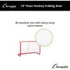 Champion Sports Floor Hockey Collapsible Goal ((Red)