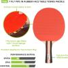 Champion Sports PN6 Table Tennis Paddle, Black, 5-1/2 x 10 x 1/2″