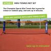 Champion Sports Portable Tennis Net: 10 Foot Kids Mini Tennis Set & Athletic Equipment