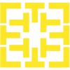 Champion Sports Rhino Pickleball Court Boundary Marker Set, Yellow