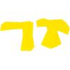 Champion Sports Rhino Pickleball Court Boundary Marker Set, Yellow