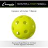 Champion Sports Roto Molded Outdoor Pickleball Ball Set(Recreational Indoor (Seamless))