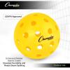 Champion Sports Roto Molded Outdoor Pickleball Ball Set(Tournament Outdoor (USAPA Approved – Welded Seams))