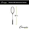 Champion SportsSteel Shaft/Frame Badminton Racket(Black)
