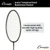 Champion SportsTempered Steel Badminton Racket(Black)