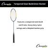 Champion SportsTempered Steel Badminton Racket(Blue/Yellow)