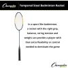Champion SportsTempered Steel Badminton Racket(Blue/Yellow)