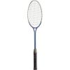 Champion Sports 24″ Twin Shaft Badminton Racket with Braided Nylon Strings (Single Racket) – Silver/Blue – For Beginners