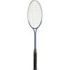 Champion Sports 24″ Twin Shaft Badminton Racket with Nylon Coated Steel Strings (Single Racket) – Silver/Blue – for Beginners