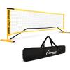 Champion Sports Adjustable Sport Net: Portable Sport Game Net for Volleyball, Tennis, Pickleball, and Badminton – Multiple Widths(Yellow (10’W x 63″H))