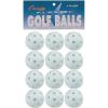 Champion Sports Plastic Golf Balls for Golf Practice, 12 Pack, White – Durable, Hollow Golf Wiffle Ball Set for Kids, Beginners – Lightweight Golf Ball with Limited Flight – Premium Golf Equipment