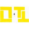 Champion Sports Rhino Pickleball Court Boundary Marker Set, Yellow