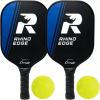 Champion Sports Rhino Pickleball Paddles: Indoor or Outdoor Pickleball Paddles in Wood, Aluminum, Fiberglass, Graphite – Multiple Styles(Rhino Edge (Wood))