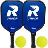 Champion Sports Rhino Pickleball Paddles: Indoor or Outdoor Pickleball Paddles in Wood, Aluminum, Fiberglass, Graphite – Multiple Styles(Rhino Vapor (Aluminum))