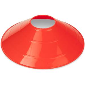 Champion Sports 7.5″ Diameter Flexible Saucer Field Cone for Athletics and Social Distancing, Red