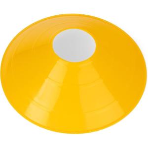 Champion Sports 7.5″ Diameter Flexible Saucer Field Cone for Athletics and Social Distancing, Yellow