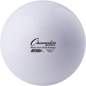 Champion Sports Field Hockey Balls, Regulation Size, 12-Pk, 2.75” Each – NFHS-Approved Sports Hockey Ball Set for Fields, Grass, Turf – High Visibility in Multiple Colors(White (Pack of 12))