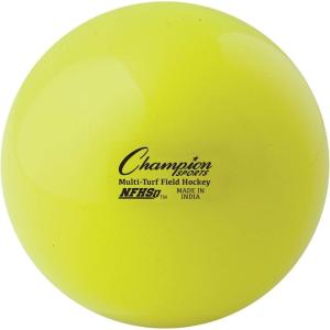 Champion Sports Field Hockey Balls, Regulation Size, 12-Pk, 2.75” Each – NFHS-Approved Sports Hockey Ball Set for Fields, Grass, Turf – High Visibility in Multiple Colors(Yellow (Pack of 12))