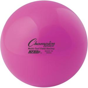 Champion Sports Field Hockey Balls, Regulation Size, 12-Pk, 2.75” Each – NFHS-Approved Sports Hockey Ball Set for Fields, Grass, Turf – High Visibility in Multiple Colors(Pink (Pack of 12))