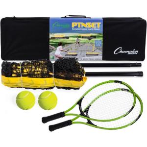 Champion Sports Portable Tennis Game: Racket, Ball and Net Set for 2 Players – 12 feet
