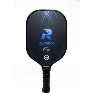 Champion Sports Rhino Pickleball Paddles: Indoor or Outdoor Pickleball Paddles in Wood, Aluminum, Fiberglass, Graphite – Multiple Styles(Rhino Apex (Fiberglass))
