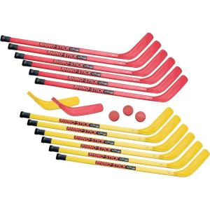 Champion Sports Rhino Stick Hockey Set – Durable ABS Sticks, Non-Marring Blades, Multiple Sizes – Complete Sets(Rhino Hockey Set – 36″)