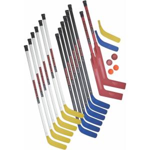 Champion Sports Rhino Stick Hockey Set – Durable ABS Sticks, Non-Marring Blades, Multiple Sizes – Complete Sets(Rhino Hockey Set – 47″)
