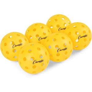 Champion Sports Roto Molded Outdoor Pickleball Ball Set(Tournament Outdoor (USAPA Approved – Welded Seams))