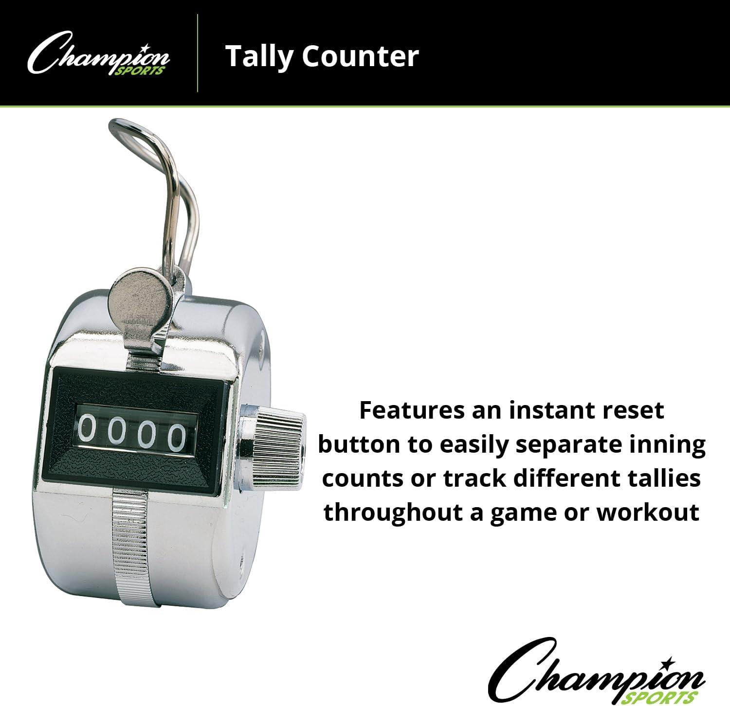 image:imageChampion Sports Steel Tally and Pitch Counter with Instant Reset and Four Digit Display