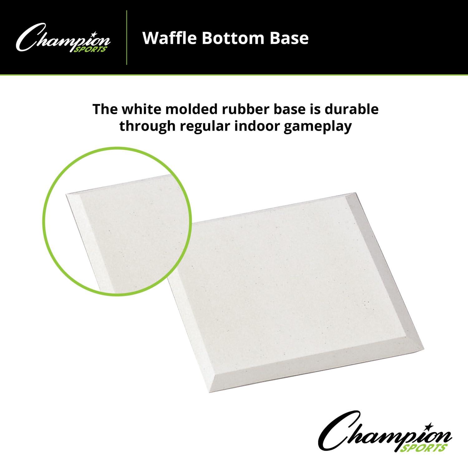 image:imageChampion Sports Waffle Bottom Base Molded Rubber Suction Bottom BaseWhite