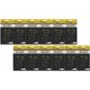 Champion Sports 4 Wheel Plastic Baseball Umpire Count Indicator – Call Order Strikes, Balls, Outs and Innings – Black with Optic Yellow